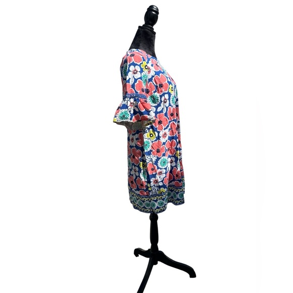 Crown & Ivy Petite Floral Print Dress with Ruffle Sleeves size PL - Picture 3 of 11